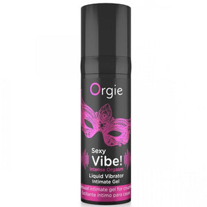 Flacon noir et rose du gel Sexy Vibe Intense Orgasm ORGIE