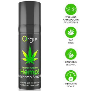 Gel Hemp Intense Orgasm ORGIE 15 ml et présentation des effets