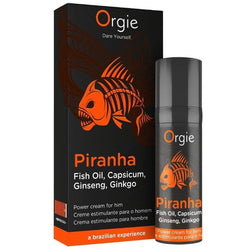 Crème Piranha ORGIE présentée avec son étui