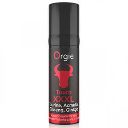 Flacon noir et rouge de la crème Touro XXXL ORGIE