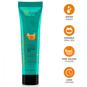 Tube turquoise Lube Tube Cocktail Piña Colada ORGIE 100 ml et ses caractéristiques