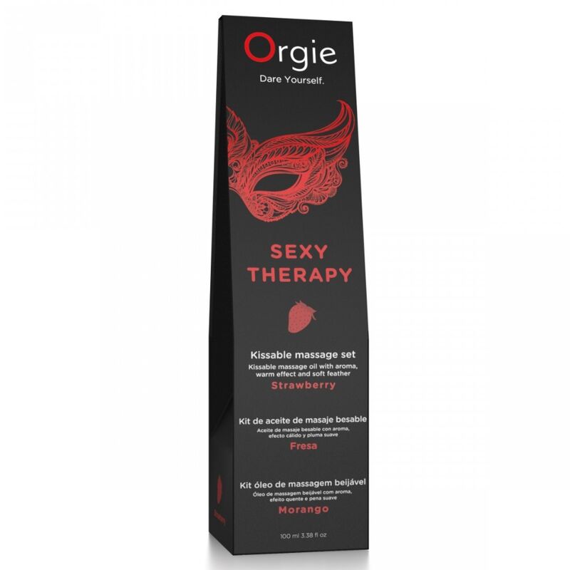 Étui du coffret massage Sexy Therapy Strawberry ORGIE