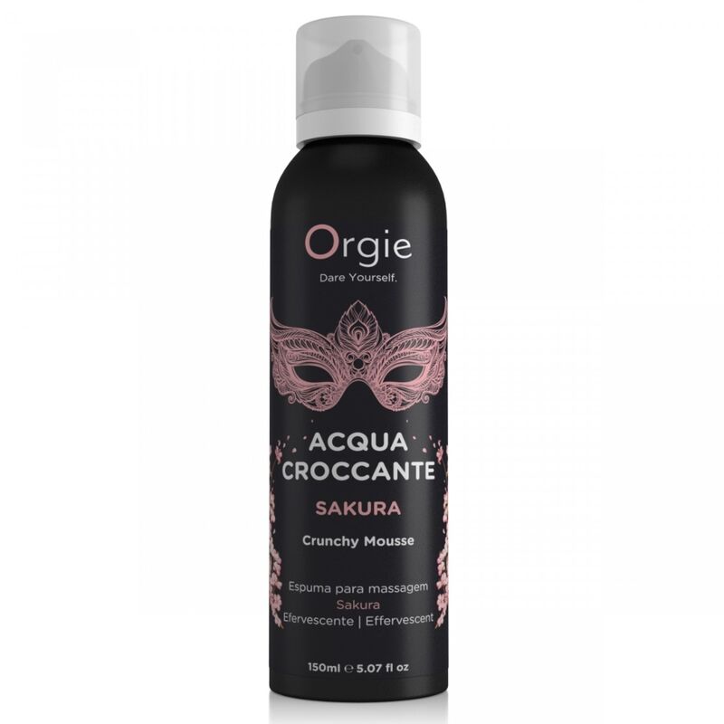 Flacon aérosol de mousse Acqua Croccante Sakura avec capuchon transparent