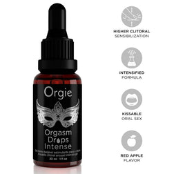 Orgasm Drops Intense ORGIE 30 ml et présentation des effets