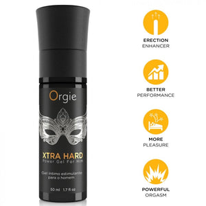 Gel Xtra Hard ORGIE 50 ml et pictogrammes de présentation