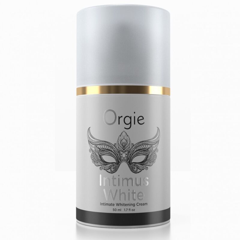 Flacon blanc et argent Intimus White crème éclaircissante intime