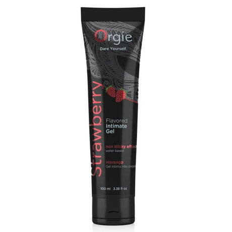 Tube noir du lubrifiant Lube Tube Strawberry ORGIE