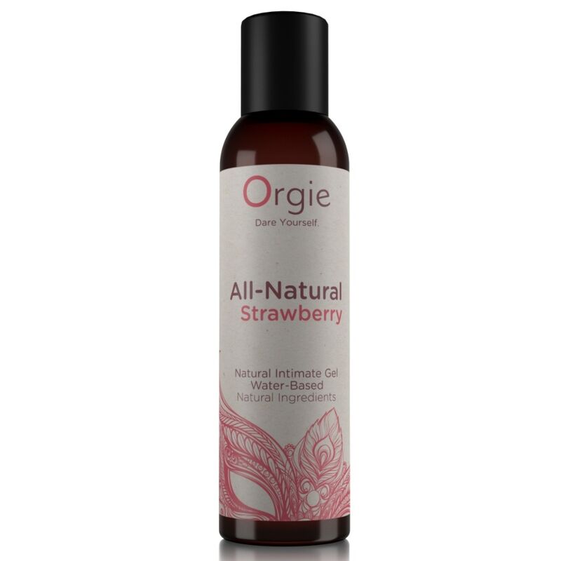 Lubrifiant All-Natural Strawberry ORGIE en flacon de 150 ml