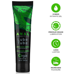 Tubo Anal Sensitive ORGIE 100 ml e pittogrammi di presentazione