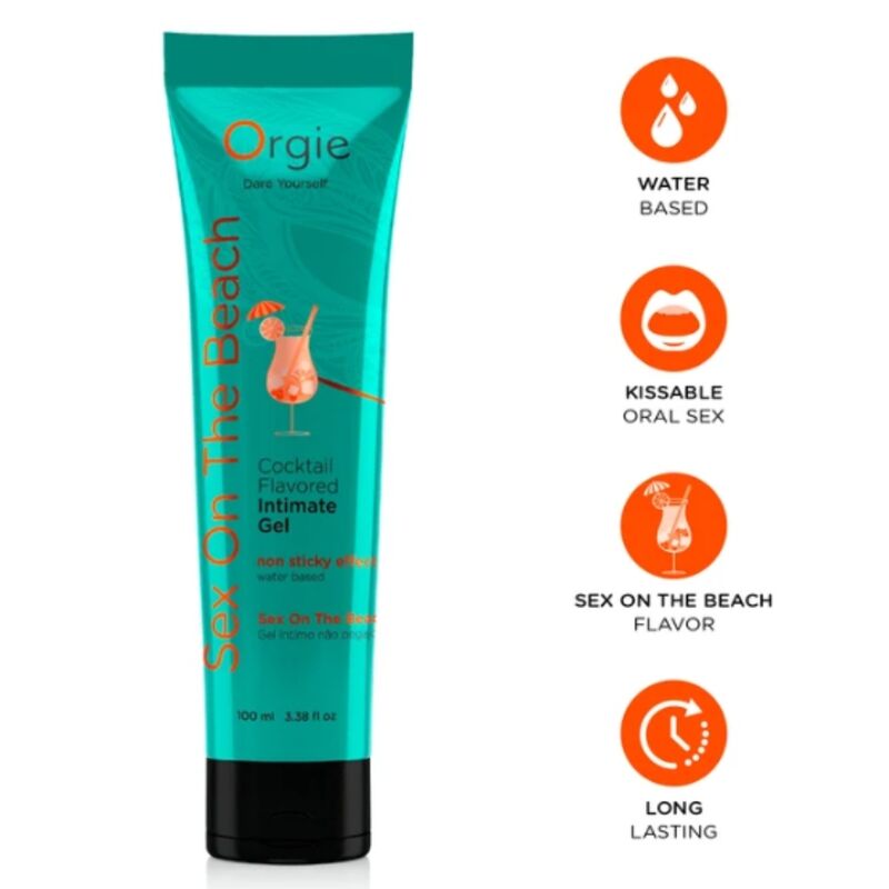 Lube Tube Cocktail Sex on the Beach ORGIE 100 ml et ses caractéristiques