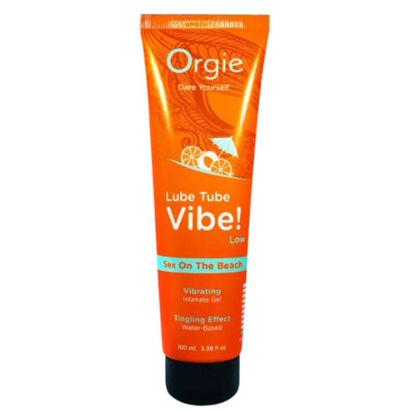 Lubrifiant Lube Tube Vibe Low Sex on the Beach en tube orange