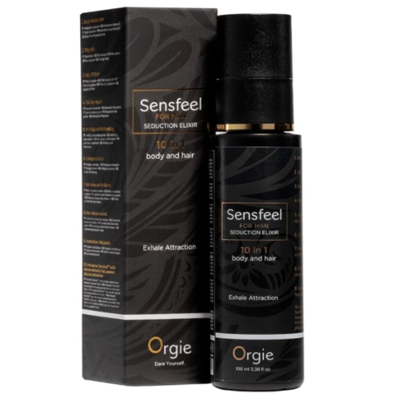 Spray Sensfeel 10 en 1 accompagné de son étui noir