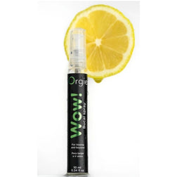 Spray buccal Wow ORGIE avec une rondelle de citron en illustration