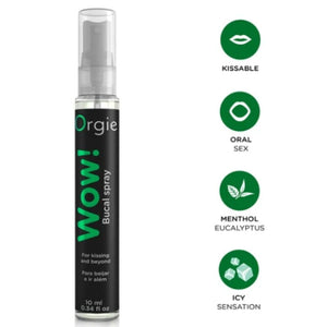 Spray buccal Wow ORGIE 10 ml et présentation de la fraîcheur mentholée