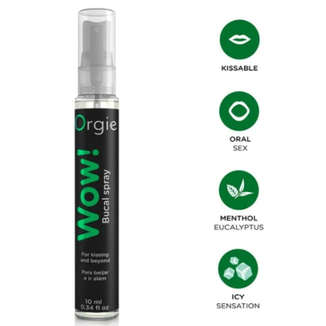 Spray buccal Wow ORGIE 10 ml et présentation de la fraîcheur mentholée