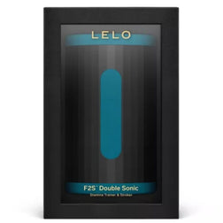 Boîte noire à fenêtre du masturbateur LELO F2S Double Sonic turquoise