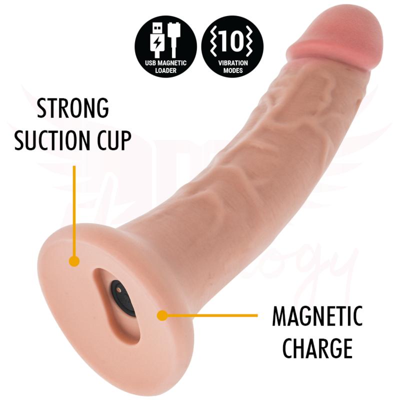 MYTHOLOGY ASHER ORIGINAL DILDO M VIBRATEUR COMPATIBLE AVEC LA TECHNOLOGIE SANS FIL WATCHME