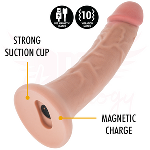 MYTHOLOGY ASHER ORIGINAL DILDO S VIBRATEUR COMPATIBLE AVEC LA TECHNOLOGIE SANS FIL WATCHME