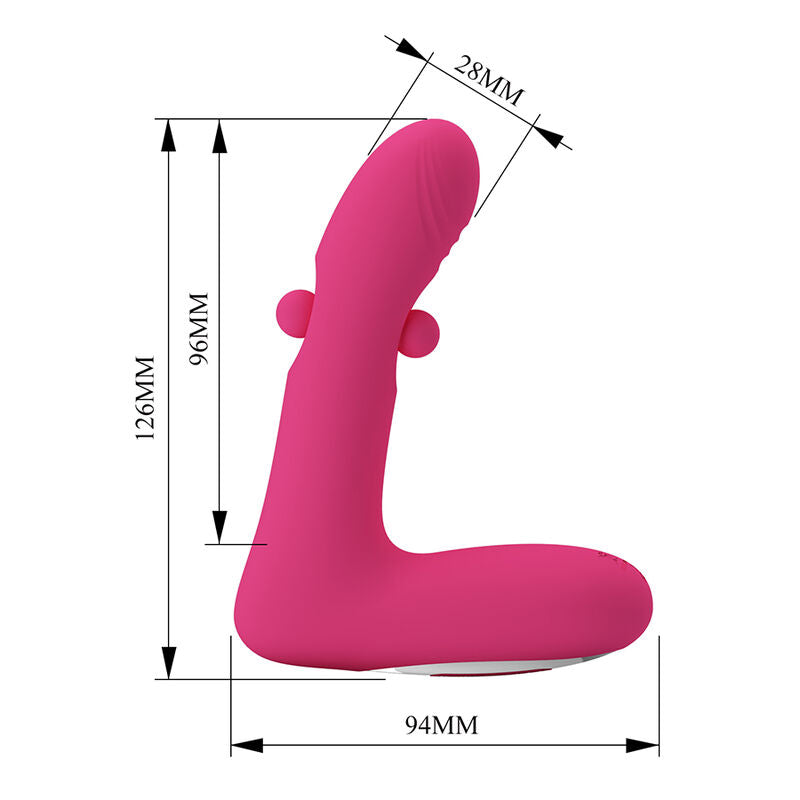 Diagrama de Duden: altura 12,6 cm, parte acima da base 9,6 cm e ponta de 2,8 cm