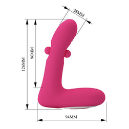 Diagrama de Duden: altura 12,6 cm, parte acima da base 9,6 cm e ponta de 2,8 cm