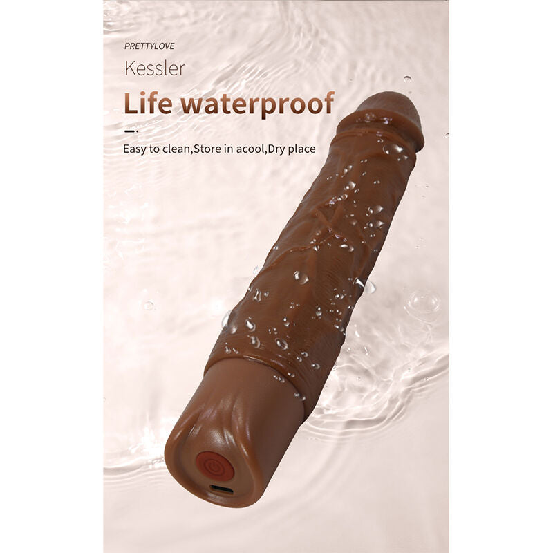 Kessler brown covered with water drops on a presentation visual