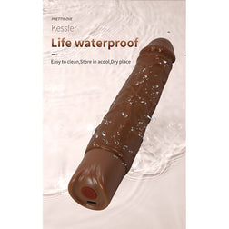 Kessler brown covered with water drops on a presentation visual