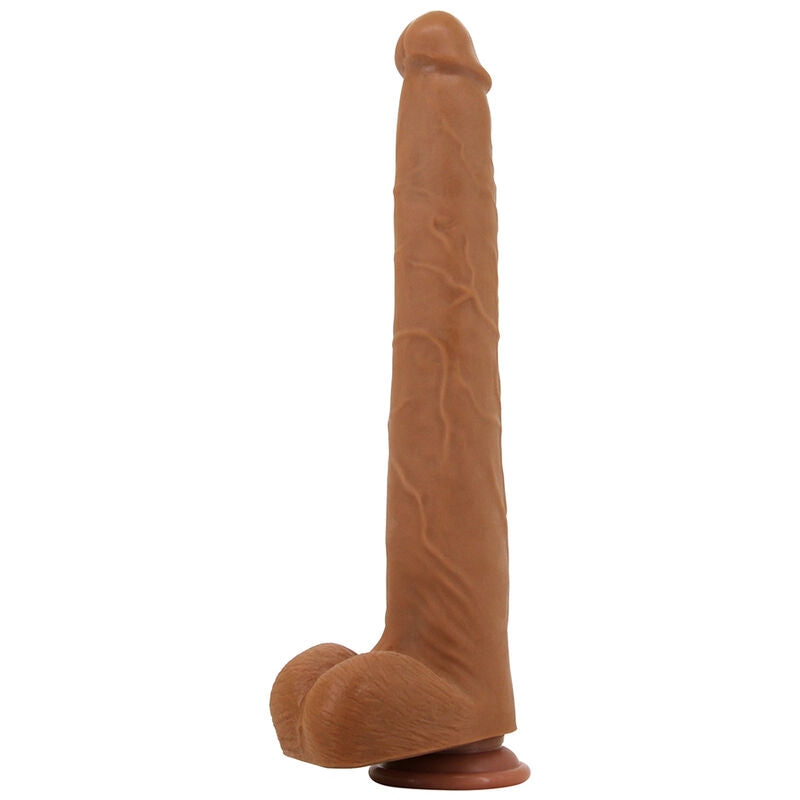 Autre vue de trois quarts du Viggo marron et de sa base à testicules