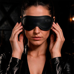 FETISH SUBMISSIVE MASQUE EN CUIR VEGAN II AVEC DOUBLURE EN NOPRENE