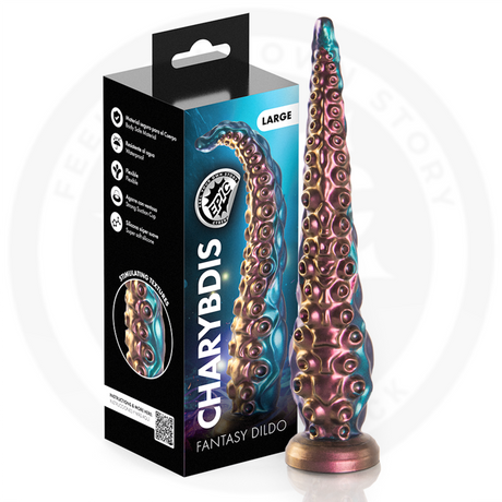 Gode tentacule Charybdis Large multicolore avec sa boîte EPIC marquée Large