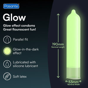PASANTE SAC DE PRESERVATIFS GLOW 144 UNITES