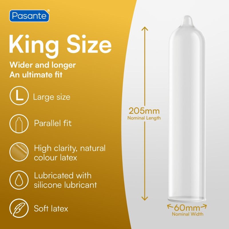 PASANTE PRESERVATIFS KING SIZE 3 UNITES