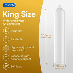 PASANTE PRESERVATIFS KING SIZE 3 UNITES