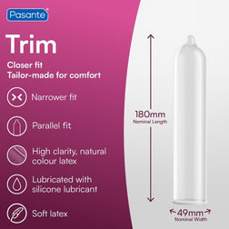 PASANTE PRESERVATIFS MS TRIM TRIM PAR 12 UNITES