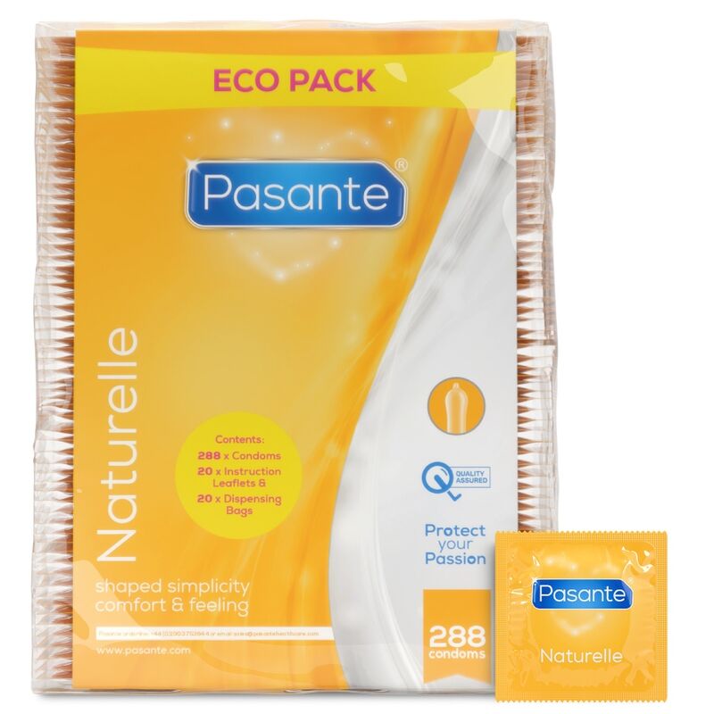 PASANTE PRESERVATIFS ECO PACK NATURELLE SAC 288 UNITES