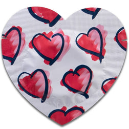 PASANTE PRESERVATIVI FORMA CUORE ROSSO SACCHETTO 144 PEZZI