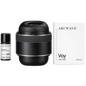ARCWAVE VOY STROKER MASCULIN AVEC 8 REGLAGES DE PRESSION NOIR LUBRIFIANT 10 ML INCLUS