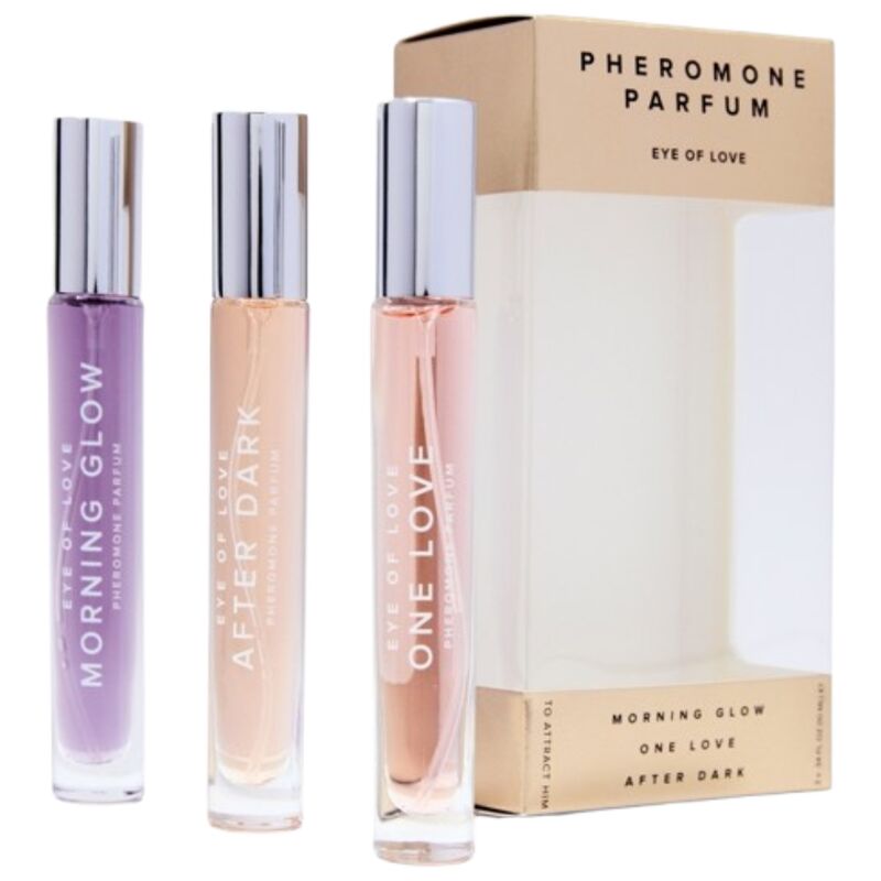 EYE OF LOVE PARFUM EOL PHR 10 ML SET 3 MORNING GLOW ONE LOVE AFTER DARK