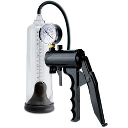 Pompe pénis modèle Max Precision en ABS transparent pour le plaisir intime.