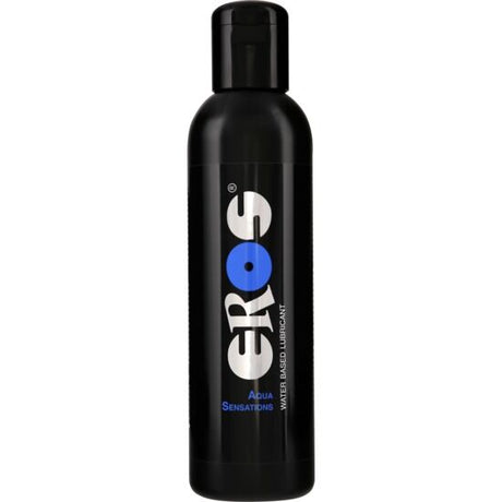 Lubrifiant Eros longue durée effet frais 500 ml — Aqua Sensations en flacon transparent