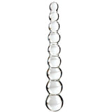 Chapelet anal verre 8 boules graduées 21,5 cm — N.2 · Icicles · Godes sans vibration