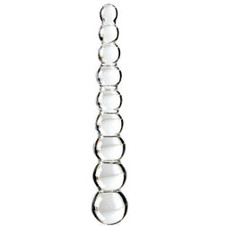 Icicles N.2 Anal-Glaskette mit 9 abgestuften Kugeln