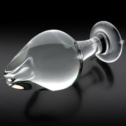 Plug anal verre forme goutte d'eau — Icicles N.25