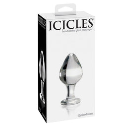Plug anal verre forme goutte d'eau — Icicles N.25