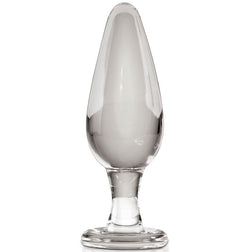 Plug anal verre soufflé main forme goutte 10 cm — N.26