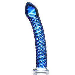 Gode en verre courbé nervuré — Icicles N.29 — vue de face