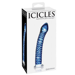 Gode en verre courbé nervuré — Icicles N.29