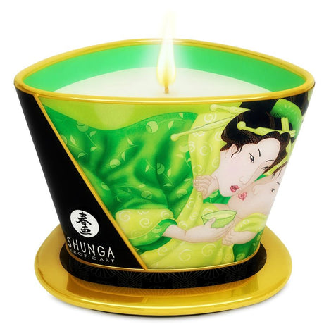 SHUNGA MINI CARESSE A LA BOUGIE DE MASSAGE T VERT 170 ML