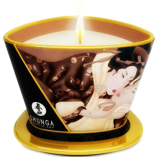 SHUNGA BOUGIE DE MASSAGE AU CHOCOLAT MINI CARESS BY CANDELIGHT 170 ML