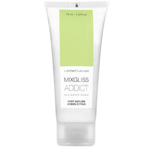 Lubrifiant aromatisé agrumes — Mixgliss Addict 70 ml · Mixgliss · Lubrifiants aromatisés