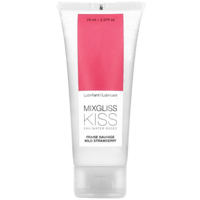 Lubrifiant aromatisé fraise — Mixgliss Kiss 70 ml · Mixgliss · Lubrifiants aromatisés